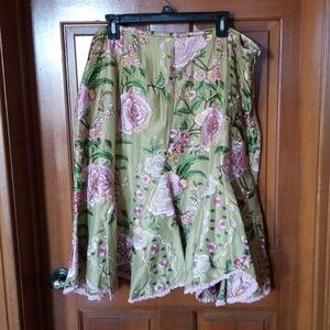 ECI New York tapestry look skirt.